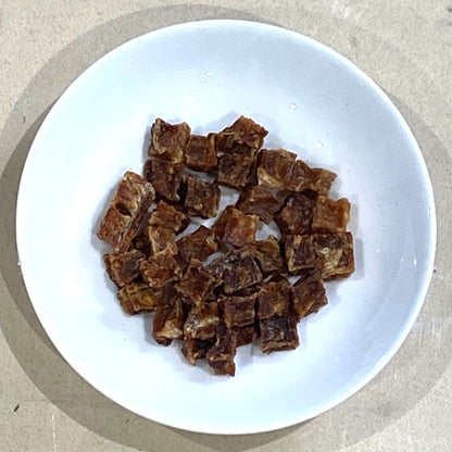 【通常購入】鶏胸肉キューブ（発酵焙煎玄米ミックス）20ｇ/袋