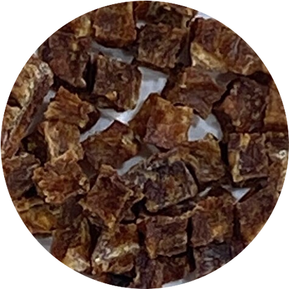 【定期購入】国産鶏胸肉キューブ（発酵焙煎玄米ミックス）20ｇ/袋